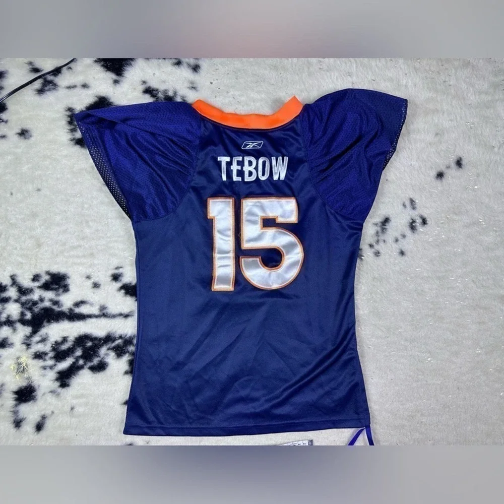 NFL Women’s Denver Broncos Tim Tebow rhinestone Jersey Size Large